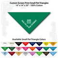 14"x14"x20" Teal Custom Printed Imported 100% Cotton Pet Bandanna